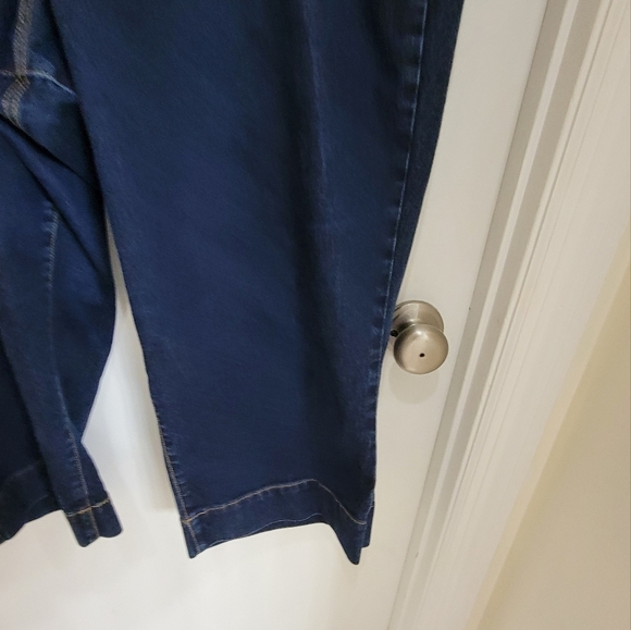 Lane Bryant Blue Stretch Denim Capri Jeans - Picture 8 of 9